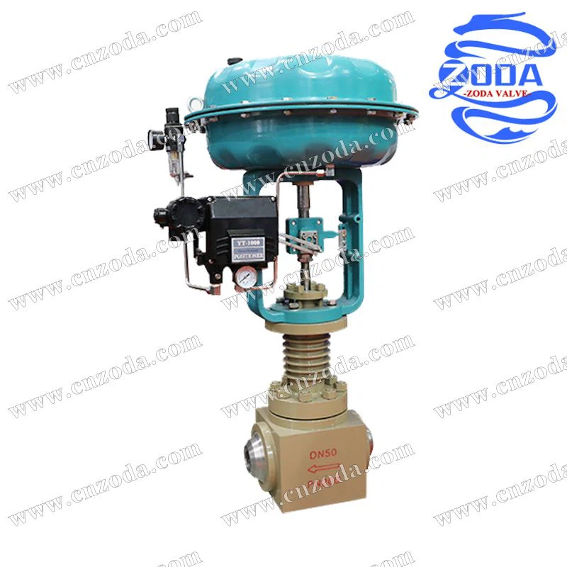 Top Pneumatic Single Seat Control Valve